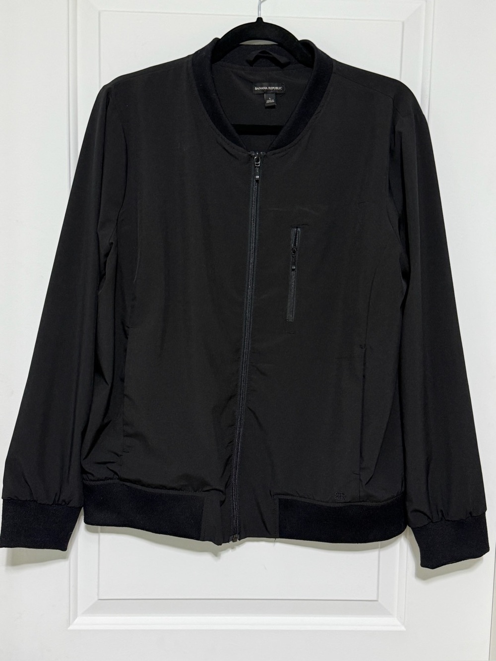 Banana Republic Black Women’s Bomber Jacket with Zip Chest Pocket